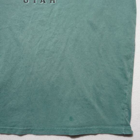 EMI Sportswear Moab Utah Kokopelli Graphic T-Shirt XL – Faded Green 100% Cotton - Picture 3 of 10
